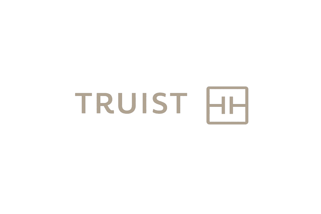 Truist logo with geometric design.